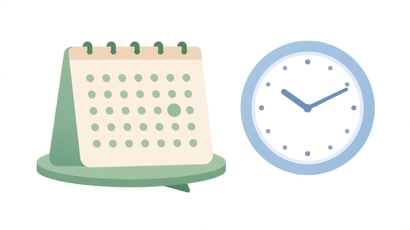 Illustrated calendar for booking a discovery call